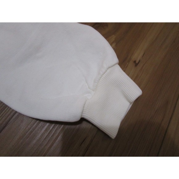 THE NEW SOCIETY IVORY YOLY SWEATER SWEATSHIRT PULLOVER NWT Ruffle Shoulder - Picture 7 of 11